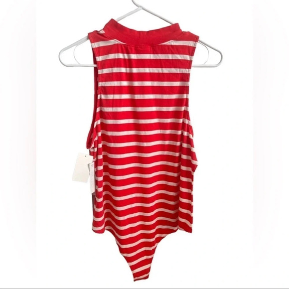 NWT ABOUND Sleeveless Mock Neck Striped Bodysuit Size XXL - Picture 8 of 10